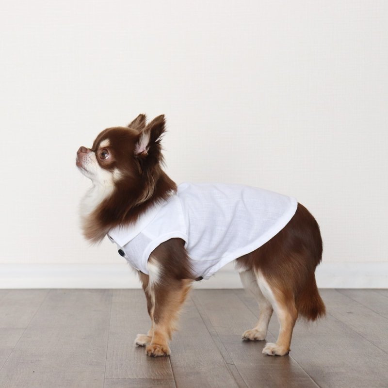 画像7: 自分好みに選べる綿麻ノースリーブシャツ(ホワイト) (7)