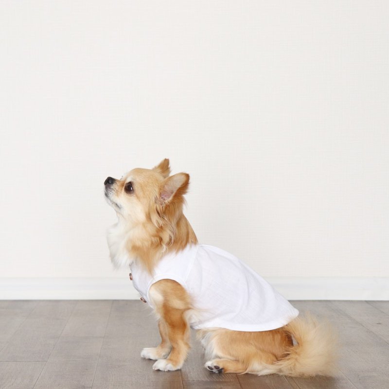 画像14: 自分好みに選べる綿麻ノースリーブシャツ(ホワイト) (14)