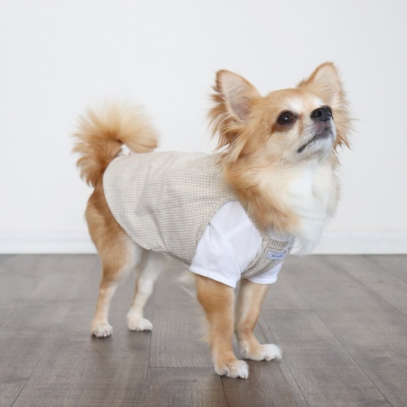 画像13: オールシーズン着られるキャミワンピース(ベージュギンガム) (13)