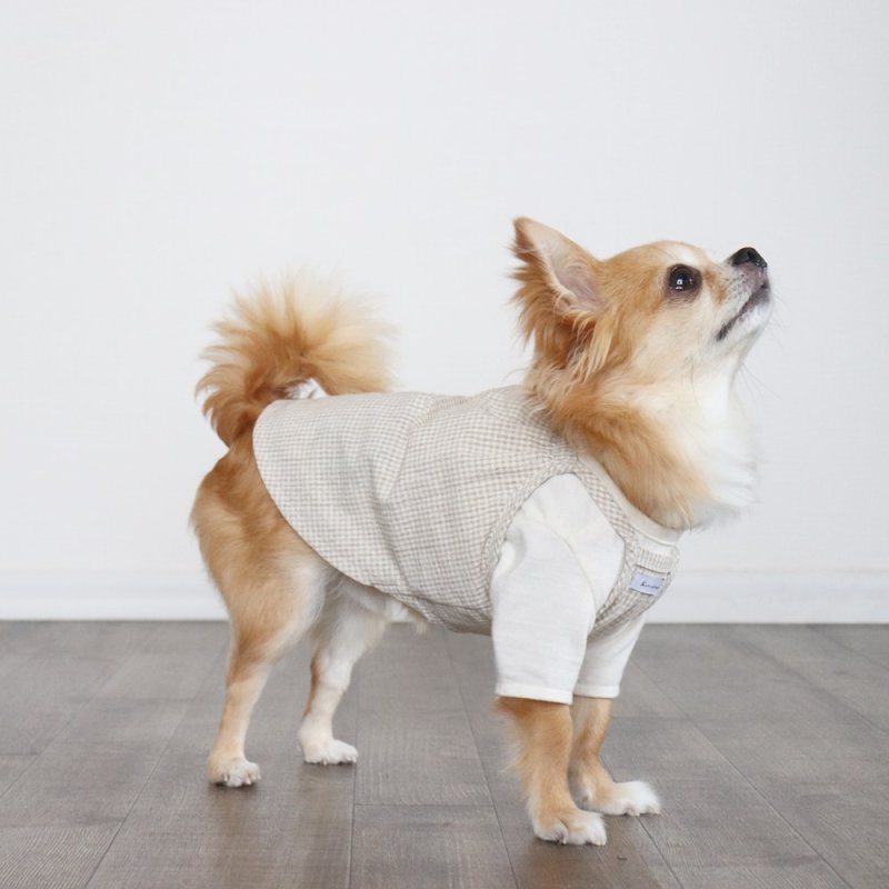 画像16: オールシーズン着られるキャミワンピース(ベージュギンガム) (16)