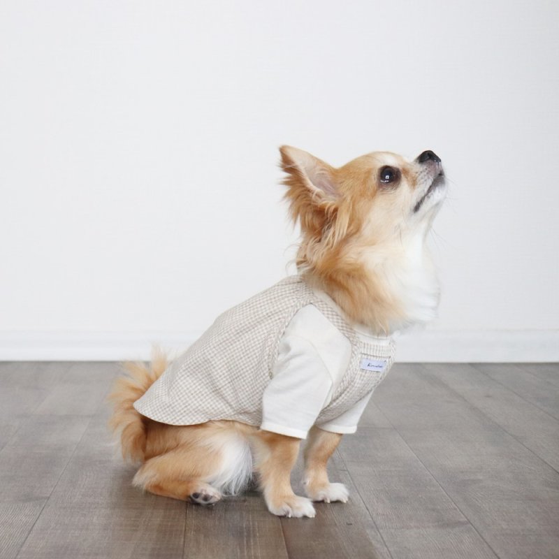 画像15: オールシーズン着られるキャミワンピース(ベージュギンガム) (15)