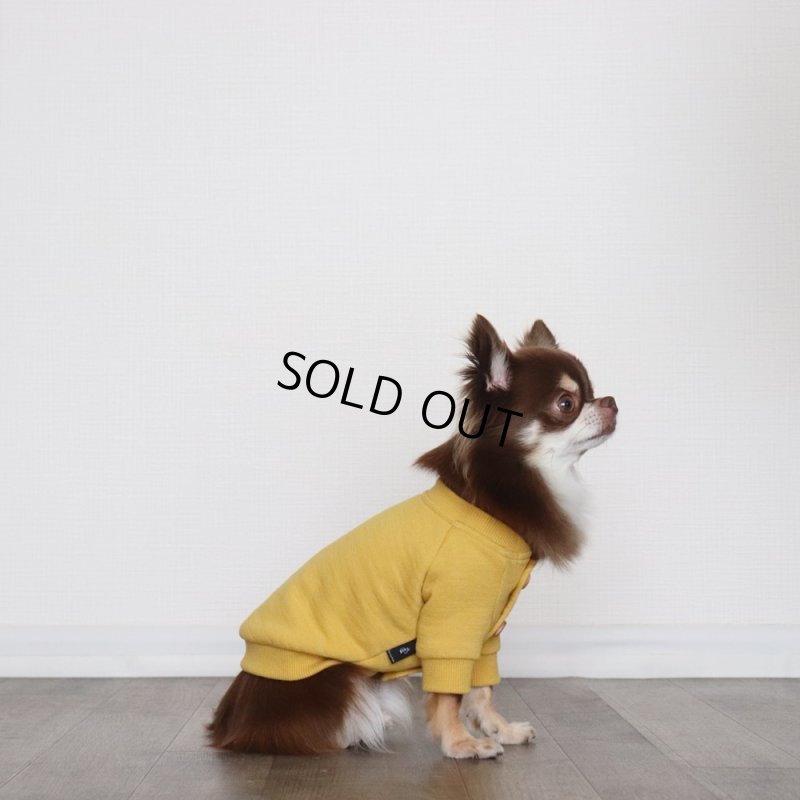 画像5: マルチスラブ裏毛のカーディガン（ミモザ） (5)