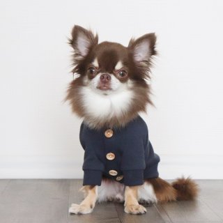 CUNE ミニ裏毛のコットンカーディガン　ウサギ　柴犬 CUNE ミニ裏毛のコットンカーディガン ウサギ 柴犬