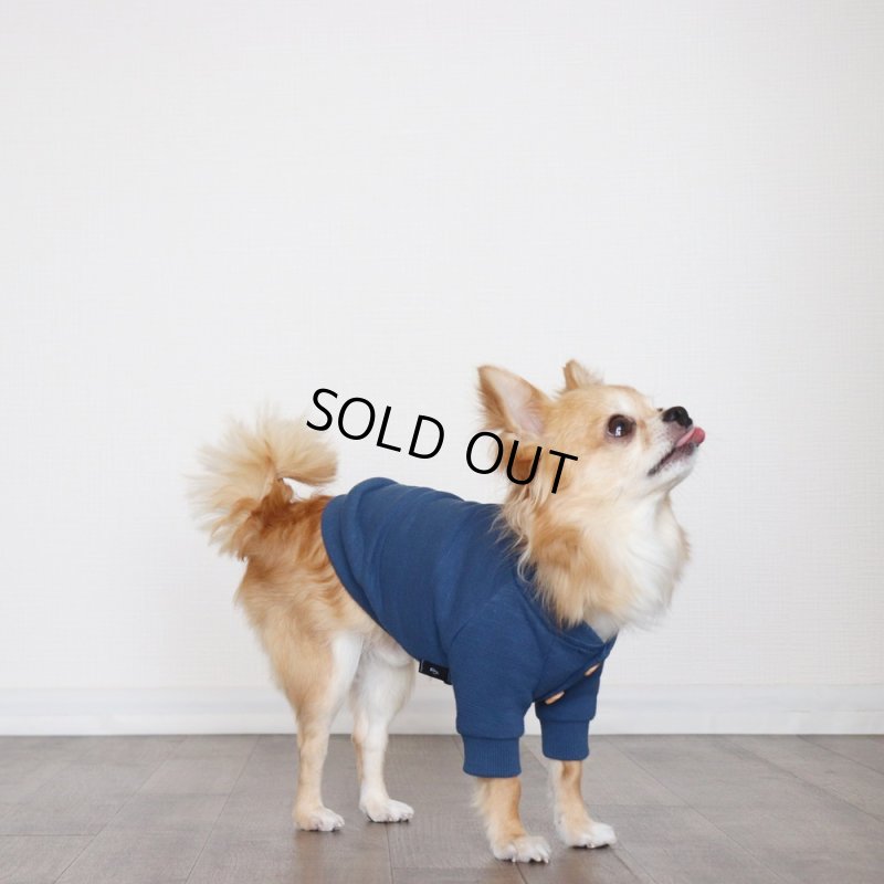 画像6: マルチスラブ裏毛のカーディガン（ミッドナイト） (6)