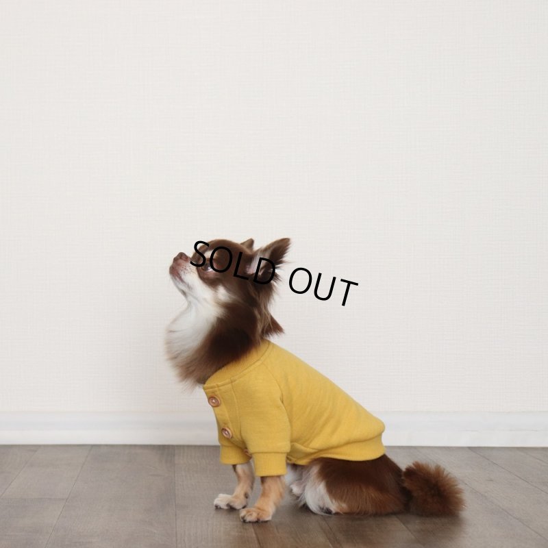 画像3: マルチスラブ裏毛のカーディガン（ミモザ） (3)