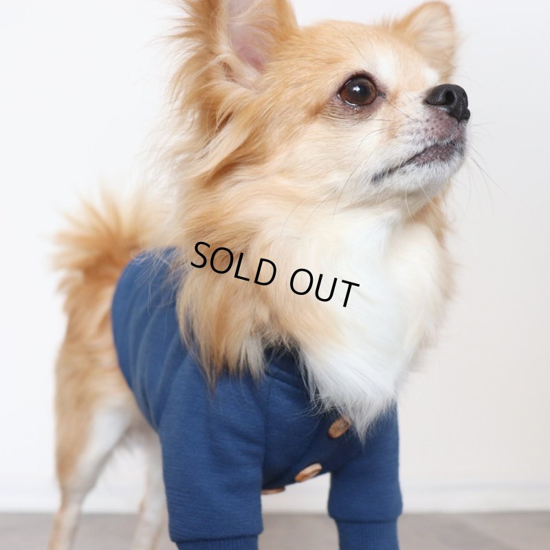 画像9: マルチスラブ裏毛のカーディガン（ミッドナイト） (9)