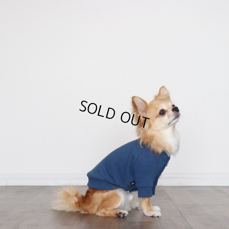 画像5: マルチスラブ裏毛のカーディガン（ミッドナイト） (5)