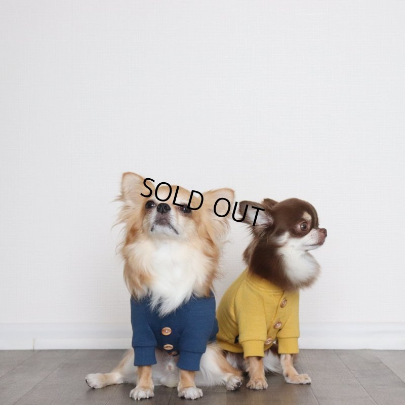 画像8: マルチスラブ裏毛のカーディガン（ミッドナイト） (8)