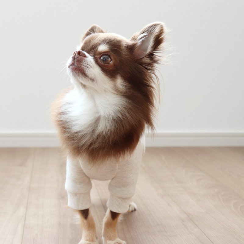 画像10: [完成品] スウェットロンパース（オートミール） (10)