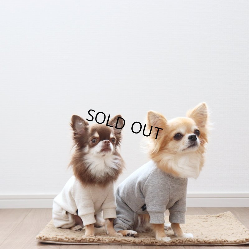 画像12: スウェットロンパース（オートミール） (12)