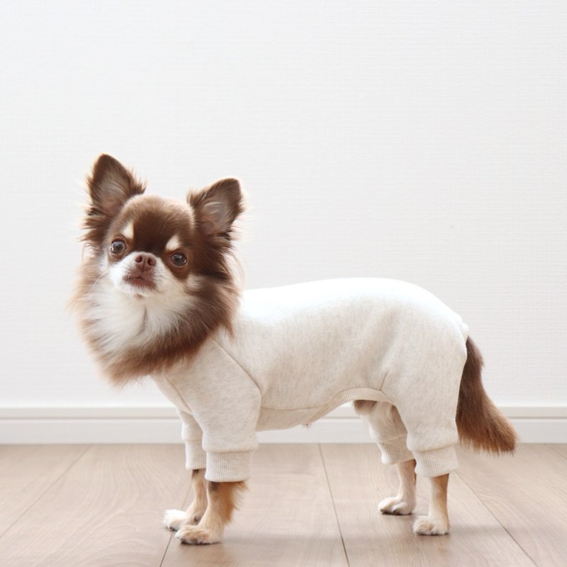 画像6: [完成品] スウェットロンパース（オートミール） (6)