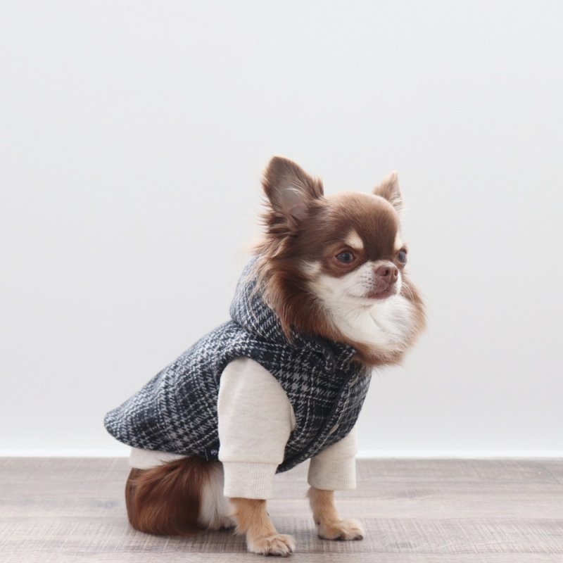 画像16: 2wayフリースチェックベスト（グレン） (16)