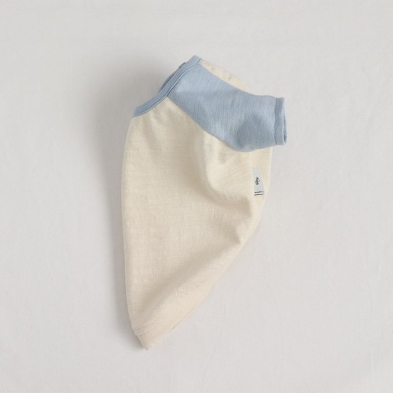 画像15: パステルカラーのラグランTシャツ（あおぞら×生成り） (15)