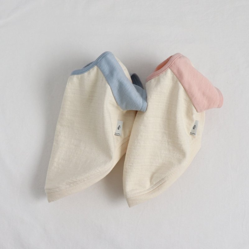 画像16: パステルカラーのラグランTシャツ（あおぞら×生成り） (16)