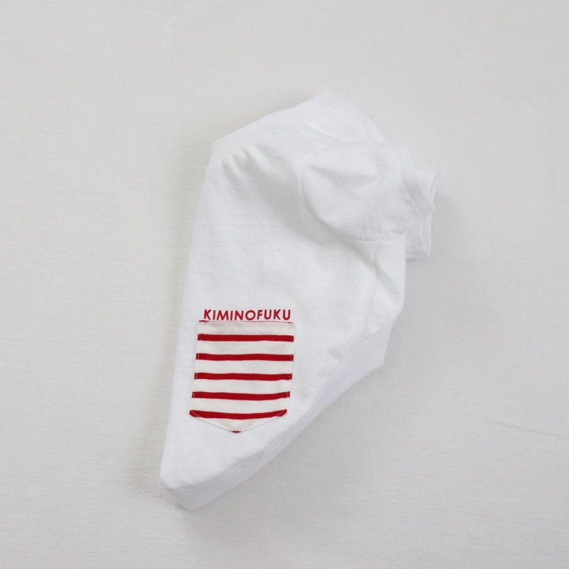 画像18: ボーダポケットつきTシャツ（ホワイト） (18)