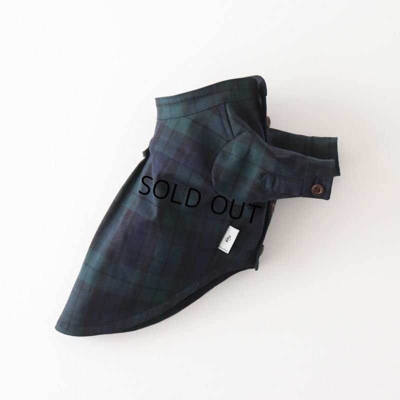 画像13: バンドカラーシャツ（ブラックウォッチ） (13)