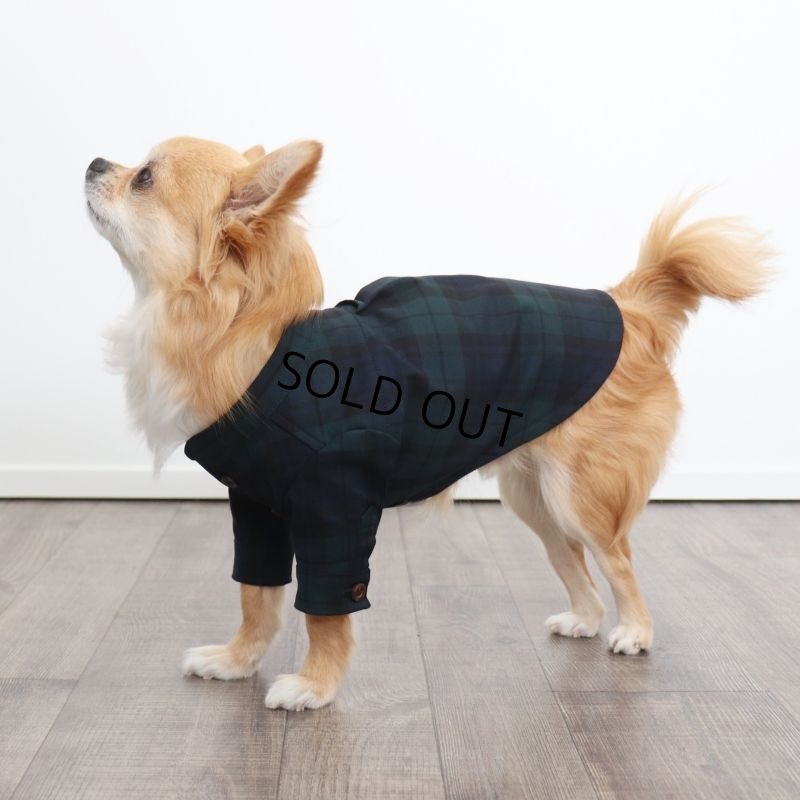 画像6: バンドカラーシャツ（ブラックウォッチ） (6)