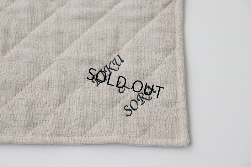 画像19: 色々選べるリバーシブルカフェマット　刺繍入り　(キルト×ひんやり生地) (19)