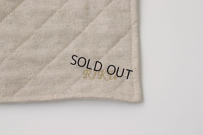 画像22: 色々選べるリバーシブルカフェマット　刺繍入り　(キルト×ひんやり生地) (22)