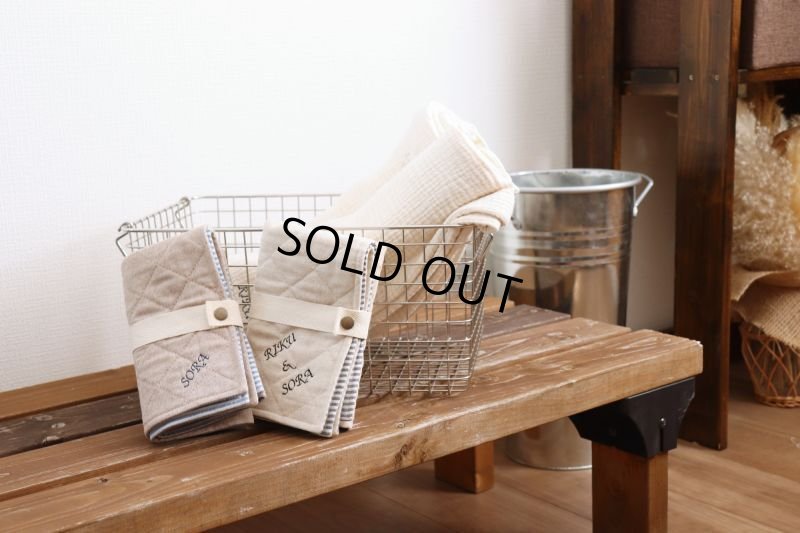 画像10: 色々選べるリバーシブルカフェマット　刺繍入り　(キルト×ひんやり生地) (10)