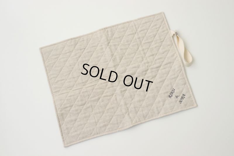 画像15: 色々選べるリバーシブルカフェマット　刺繍入り　(キルト×ひんやり生地) (15)