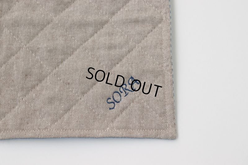 画像20: 色々選べるリバーシブルカフェマット　刺繍入り　(キルト×ひんやり生地) (20)
