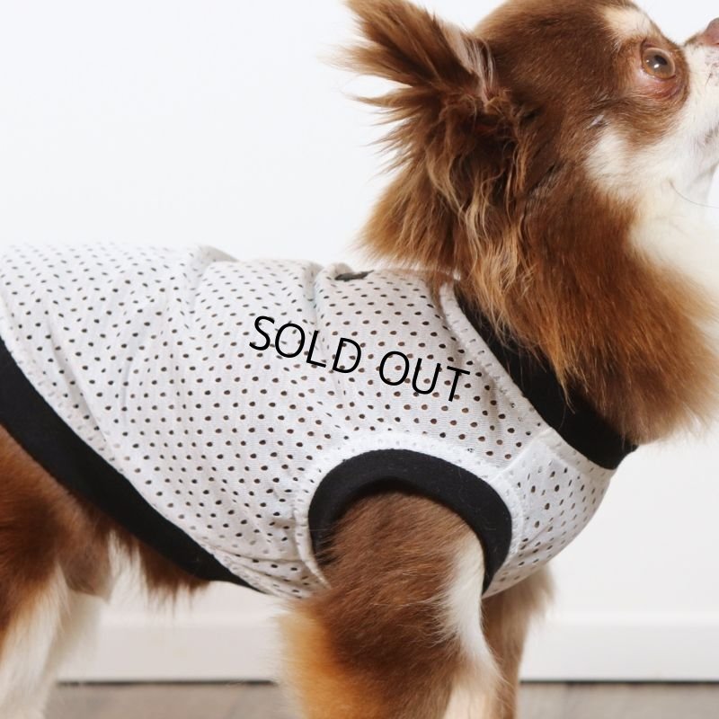 画像19: [完成品] 夏に着るメッシュタンクトップ（ホワイト×ブラック） (19)