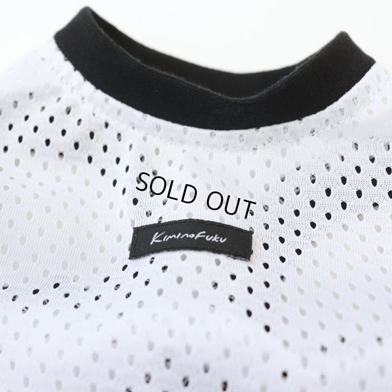 画像28: [完成品] 夏に着るメッシュタンクトップ（ホワイト×ブラック） (28)