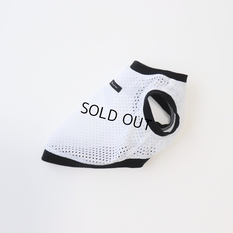 画像27: [完成品] 夏に着るメッシュタンクトップ（ホワイト×ブラック） (27)