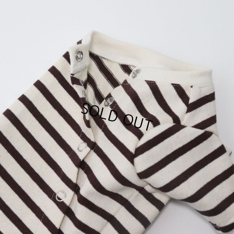 画像17: バックオープンなカットソー（ダークブラウン×生成り） (17)