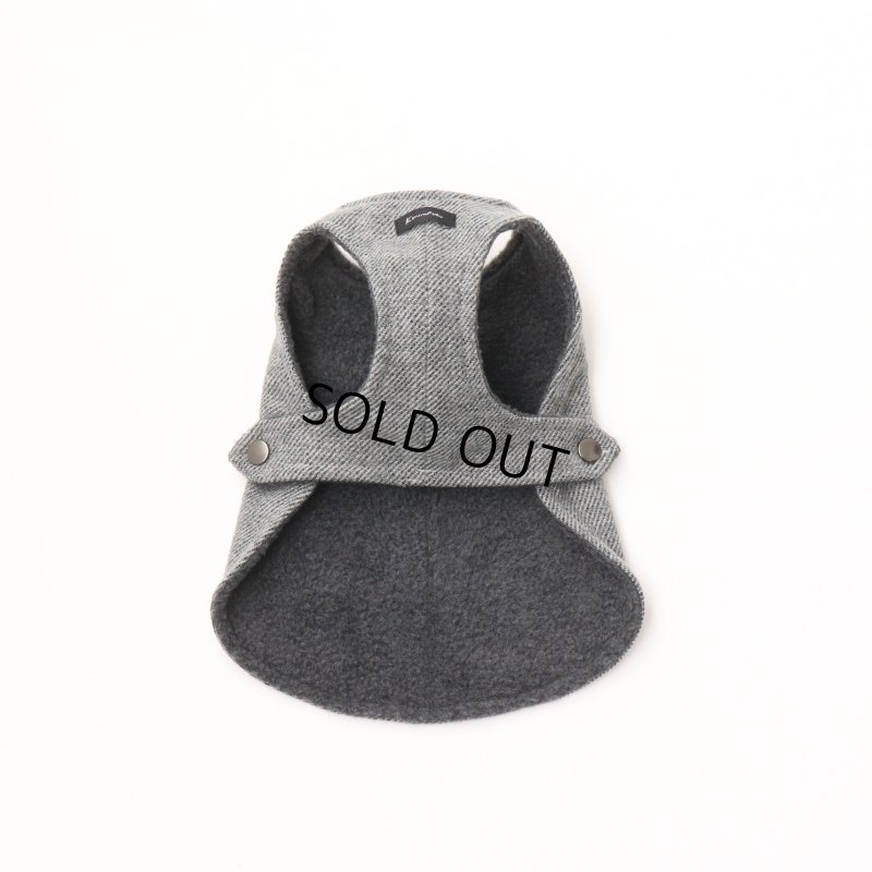 画像23: コットンツイードコート（グレー）※お洋服が苦手なわんちゃんやシニアなわんちゃんにもおすすめです (23)