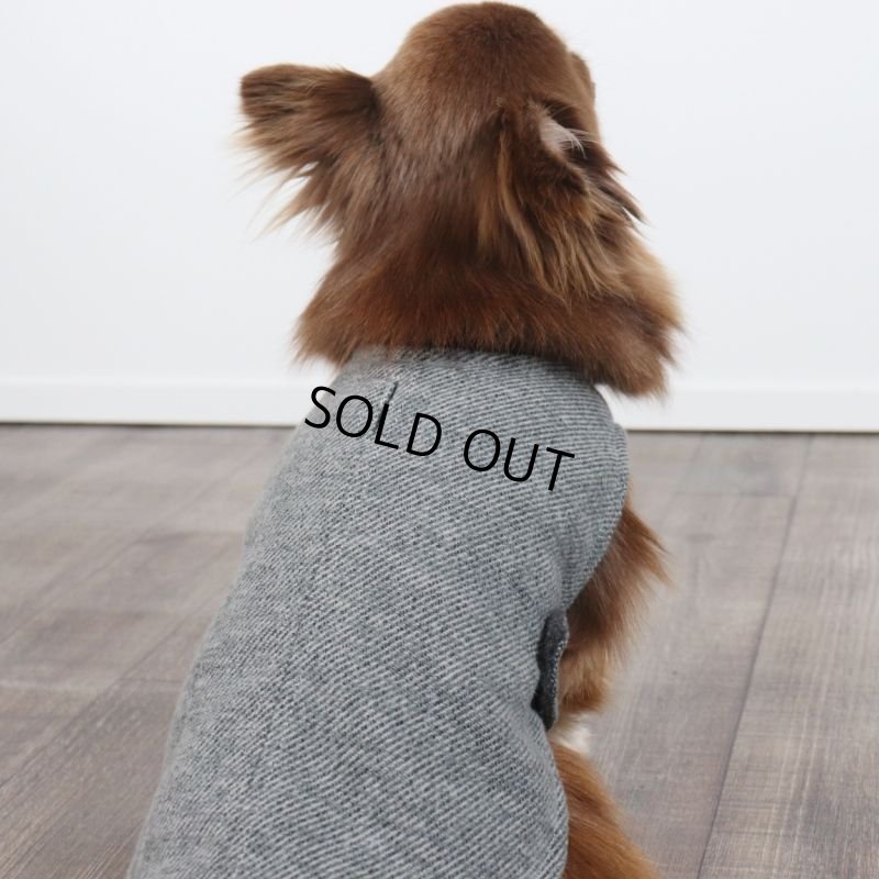 画像8: コットンツイードコート（グレー）※お洋服が苦手なわんちゃんやシニアなわんちゃんにもおすすめです (8)