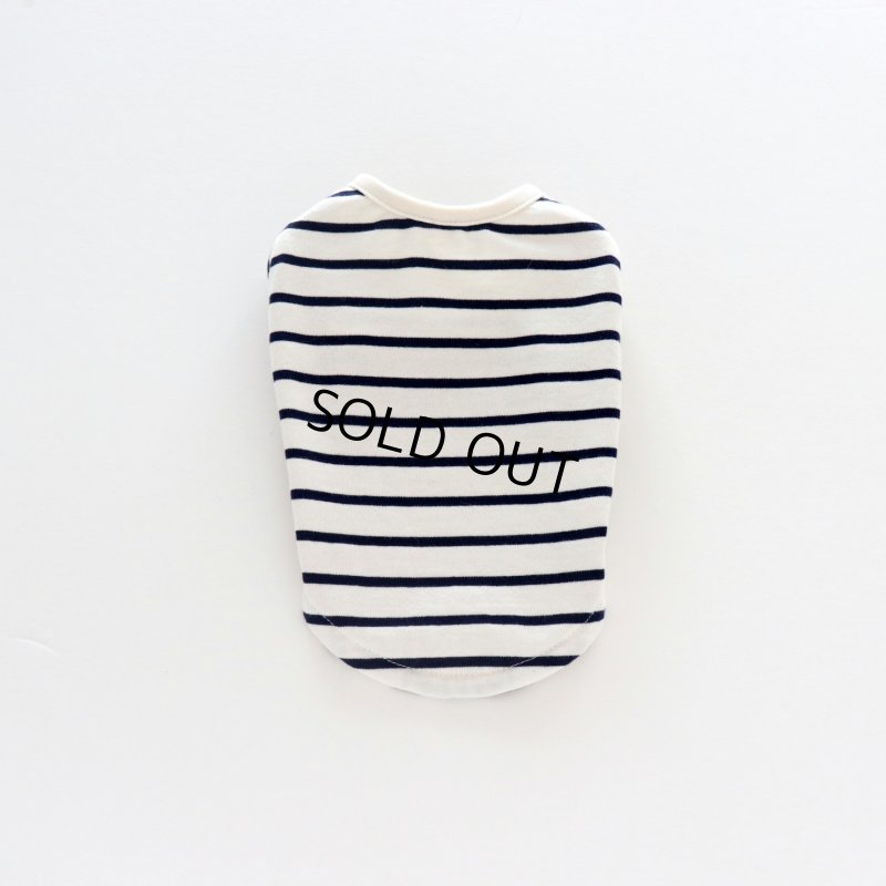 画像32: 薄手なボーダーカットソー（ネイビー×生成り） (32)