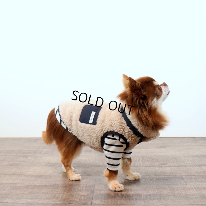 画像20: 薄手なボーダーカットソー（ネイビー×生成り） (20)