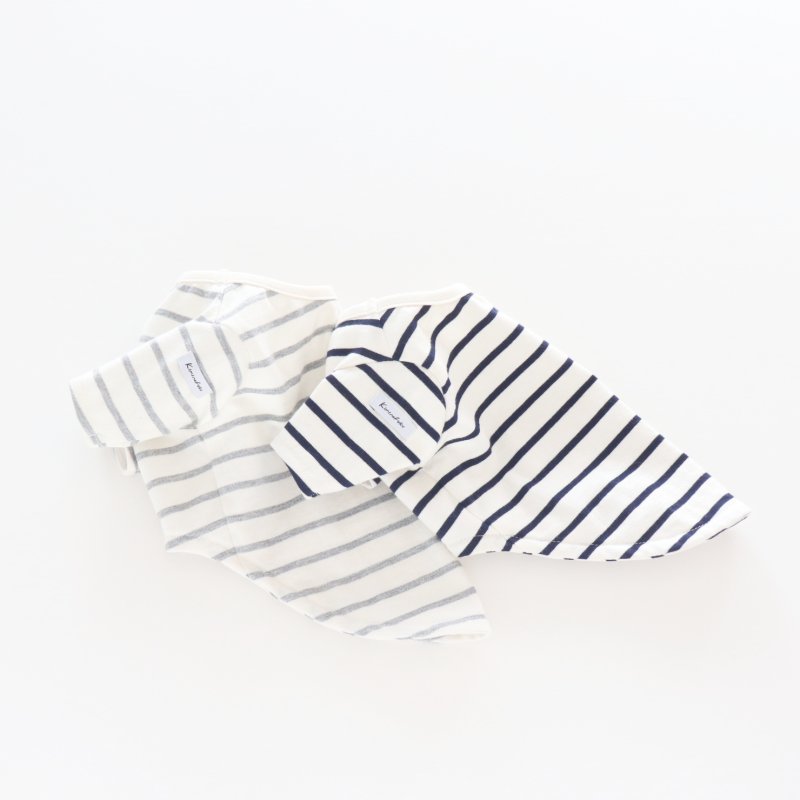 画像34: 薄手なボーダーカットソー（ネイビー×生成り） (34)