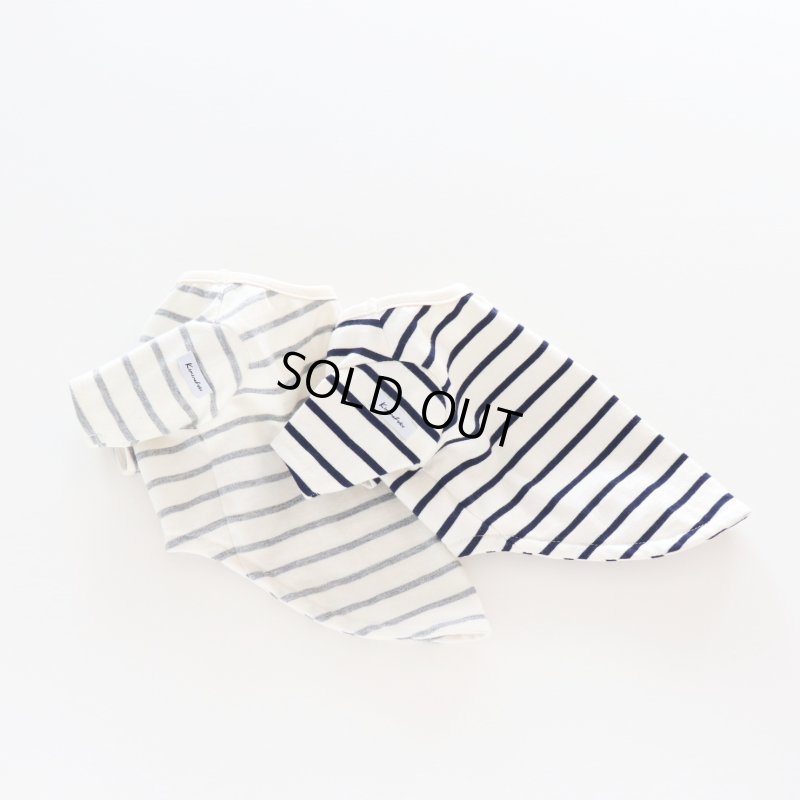 画像34: 薄手なボーダーカットソー（ネイビー×生成り） (34)