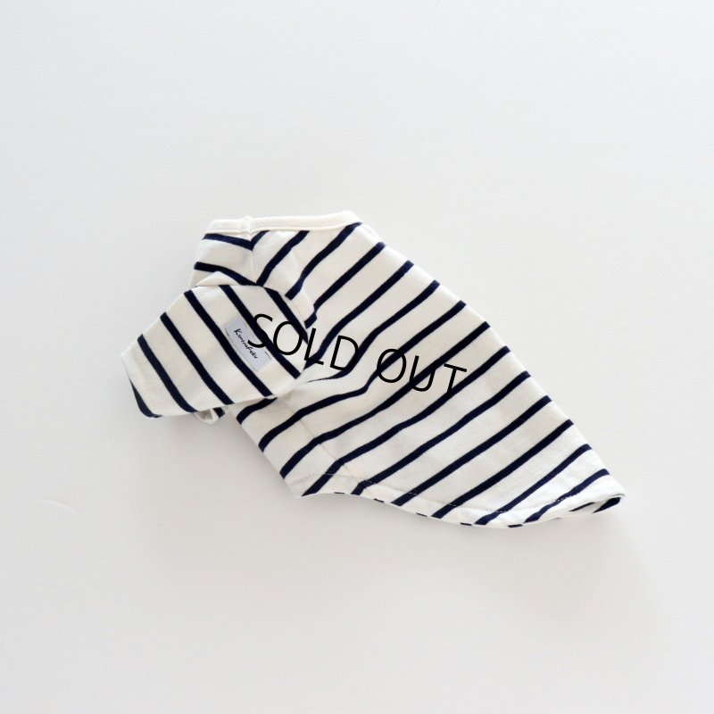 画像30: 薄手なボーダーカットソー（ネイビー×生成り） (30)