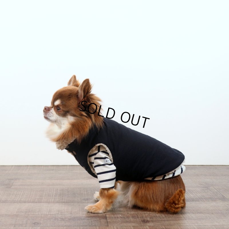 画像24: 薄手なボーダーカットソー（ネイビー×生成り） (24)