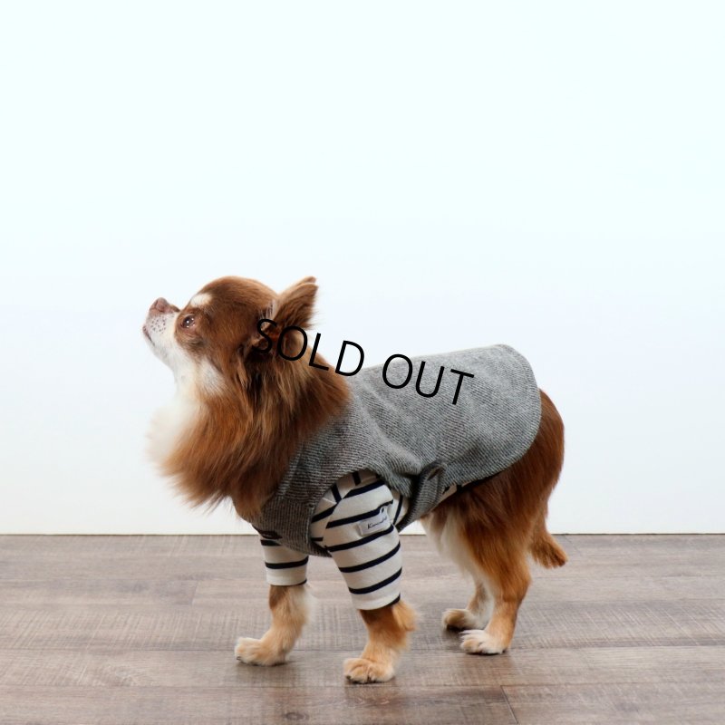 画像15: 薄手なボーダーカットソー（ネイビー×生成り） (15)