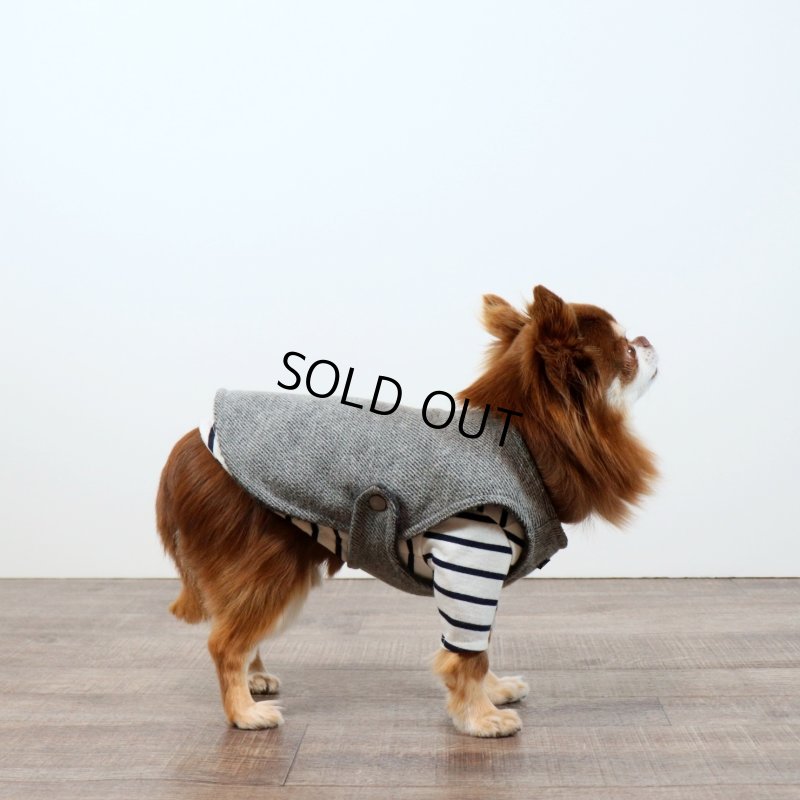 画像14: 薄手なボーダーカットソー（ネイビー×生成り） (14)