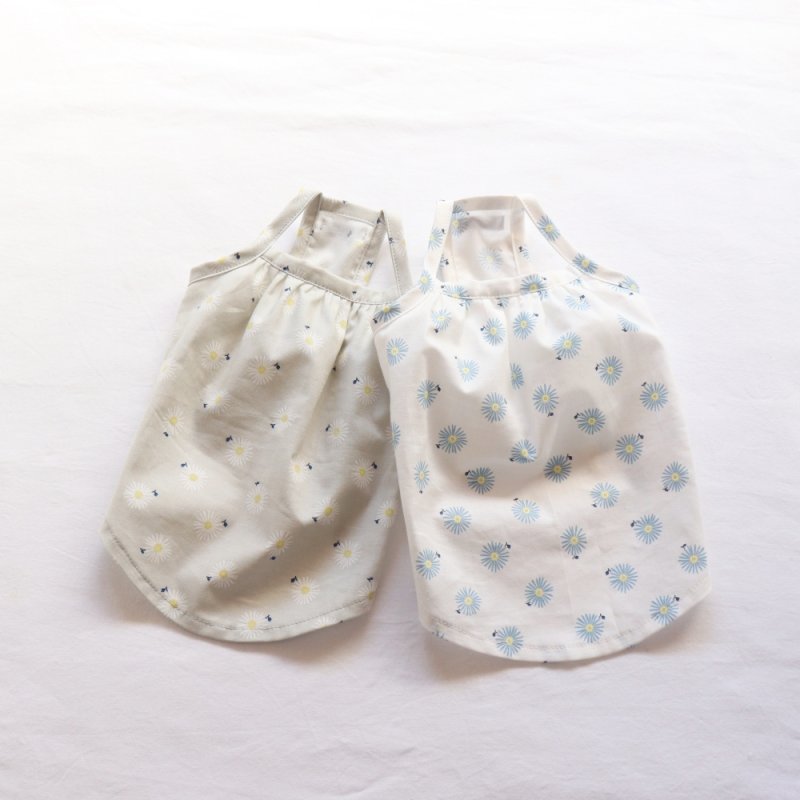 画像16: さわやかなマーガレット柄のキャミワンピース（グレー×ホワイトマーガレット） (16)