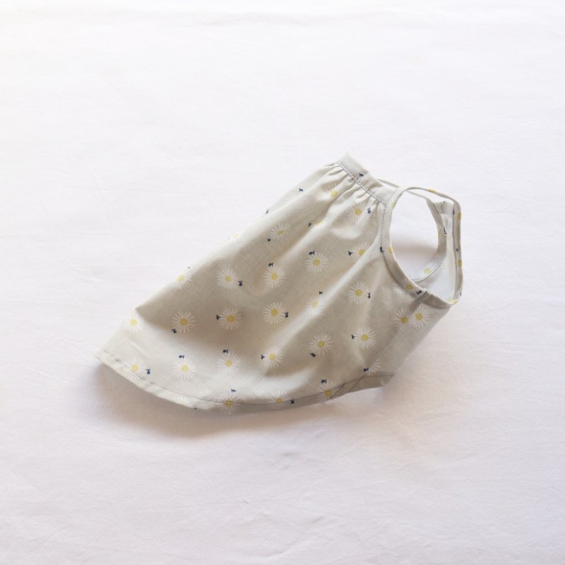 画像14: さわやかなマーガレット柄のキャミワンピース（グレー×ホワイトマーガレット） (14)