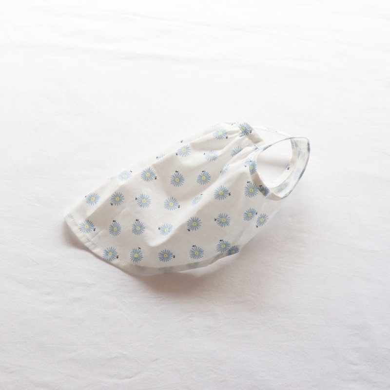 画像15: さわやかなマーガレット柄のキャミワンピース（ホワイト×ブルーマーガレット） (15)