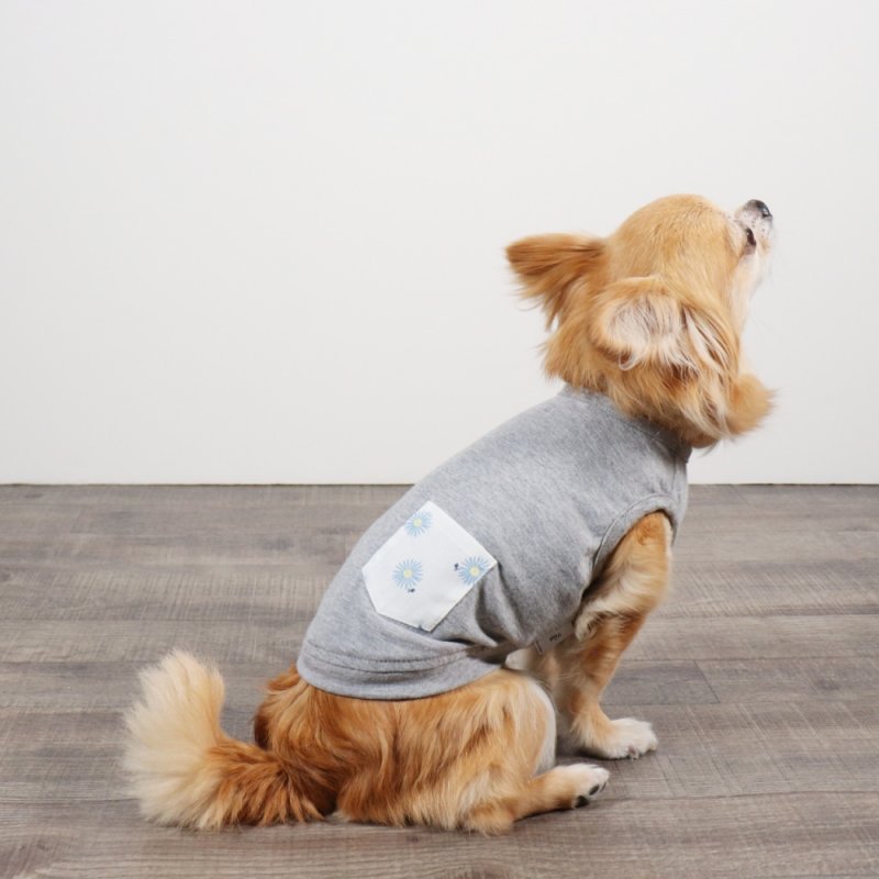 画像18: さわやかなマーガレット柄のキャミワンピース（ホワイト×ブルーマーガレット） (18)